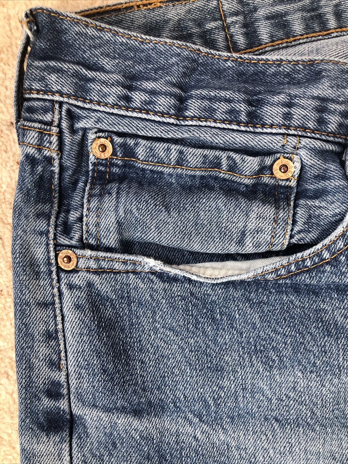 LEVIS 751 JEANS Mens W 38 L 32  Classic Fit Blue No 1318