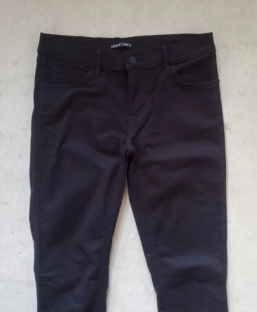 LEVIS Line 8 Jeans Womens W 28 L 31 Skinny Fit Black Denim Black Tab
