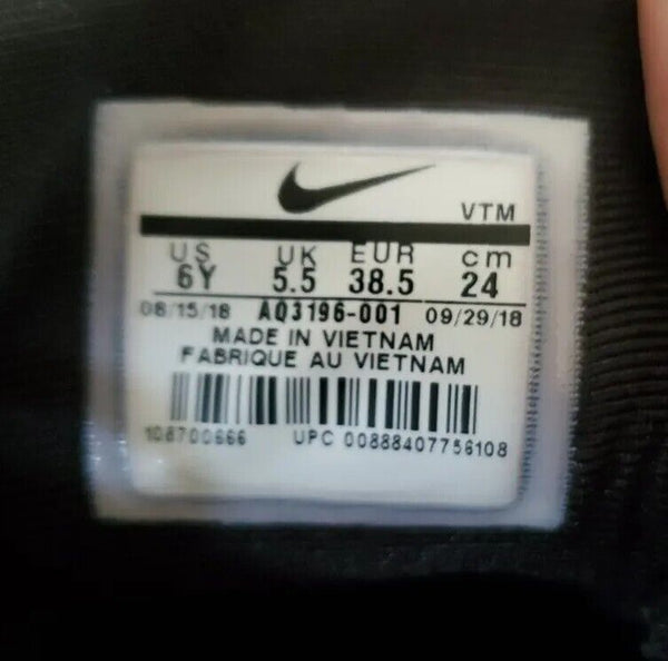 NIKE Air Max 720 GS Trainers Sneakers Womens UK 4.5 EU 37.5 All Black MINT