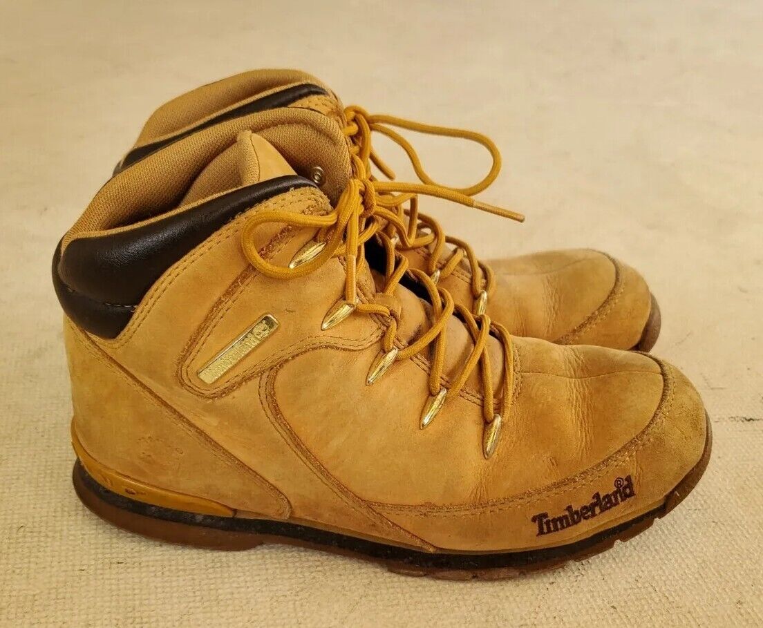 TIMBERLAND Boots Womens UK 5 EU 38 Euro Sprint Hiker Tan Nubuck Trim In Leather
