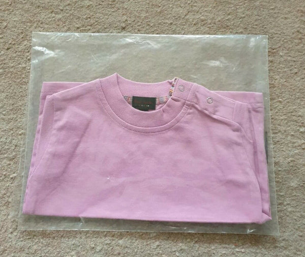 PAUL SMITH TSHIRT Baby Girl Pink 6 Months Cotton New With Tags