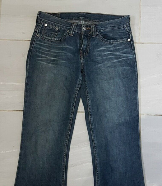 LEVIS 527 JEANS Womens W 28 L 32 BLUE DENIM BOOTCUT FIT no 853