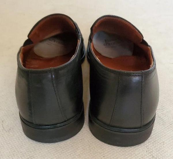RUSSELL BROMLEY LOAFER SHOES Men UK 6 EU 40 Textured Black Leather Made In Italy