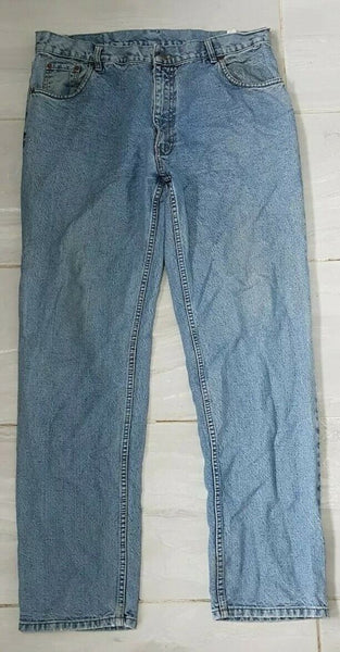 LEVIS 501 JEANS W 36 L 32 BLUE DENIM RED TAB CLASSIC FIT (916)