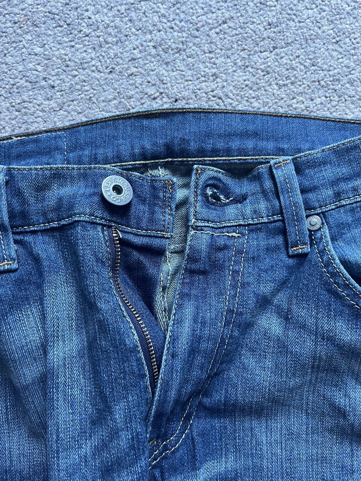 LEVIS 506 JEANS Mens W 30 L 34 vintage blue denim red tab regular fit A55