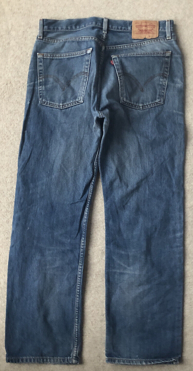 LEVIS 581 Jeans W 33 L 30 Blue Denim Regular Fit Red Tab No 1305