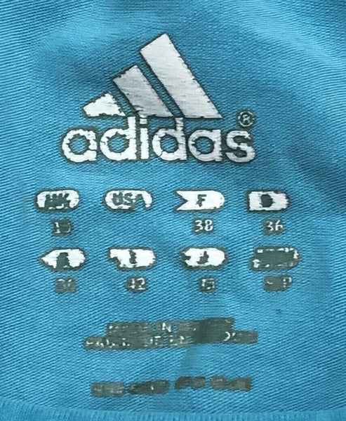 ADIDAS Womens Tshirt Turquoise Size Uk 10