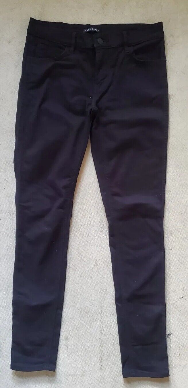 LEVIS Line 8 Jeans Womens W 28 L 31 Skinny Fit Black Denim Black Tab