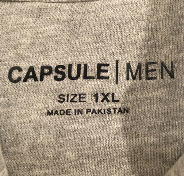 High and Mighty Hoodie Sweatshirt Grey Mens Size XL 50 Inch Chest