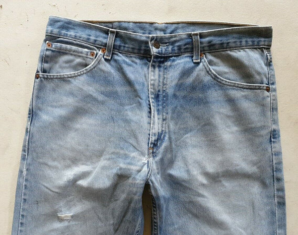 LEVIS 521 Jeans Mens W 36 L 31 Vinyage Blue Denim Red Tab Regular Fit No 165
