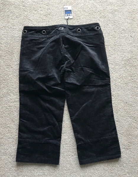 GAS 3/4 JEANS BLACK Size 29 Waist 20 Leg MADE IN ITALY