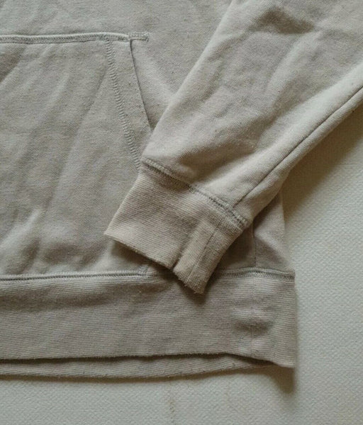 NORTH FACE Hoodie Sweatshirt Womens M Beige Cotton Blend Big Logo was £135