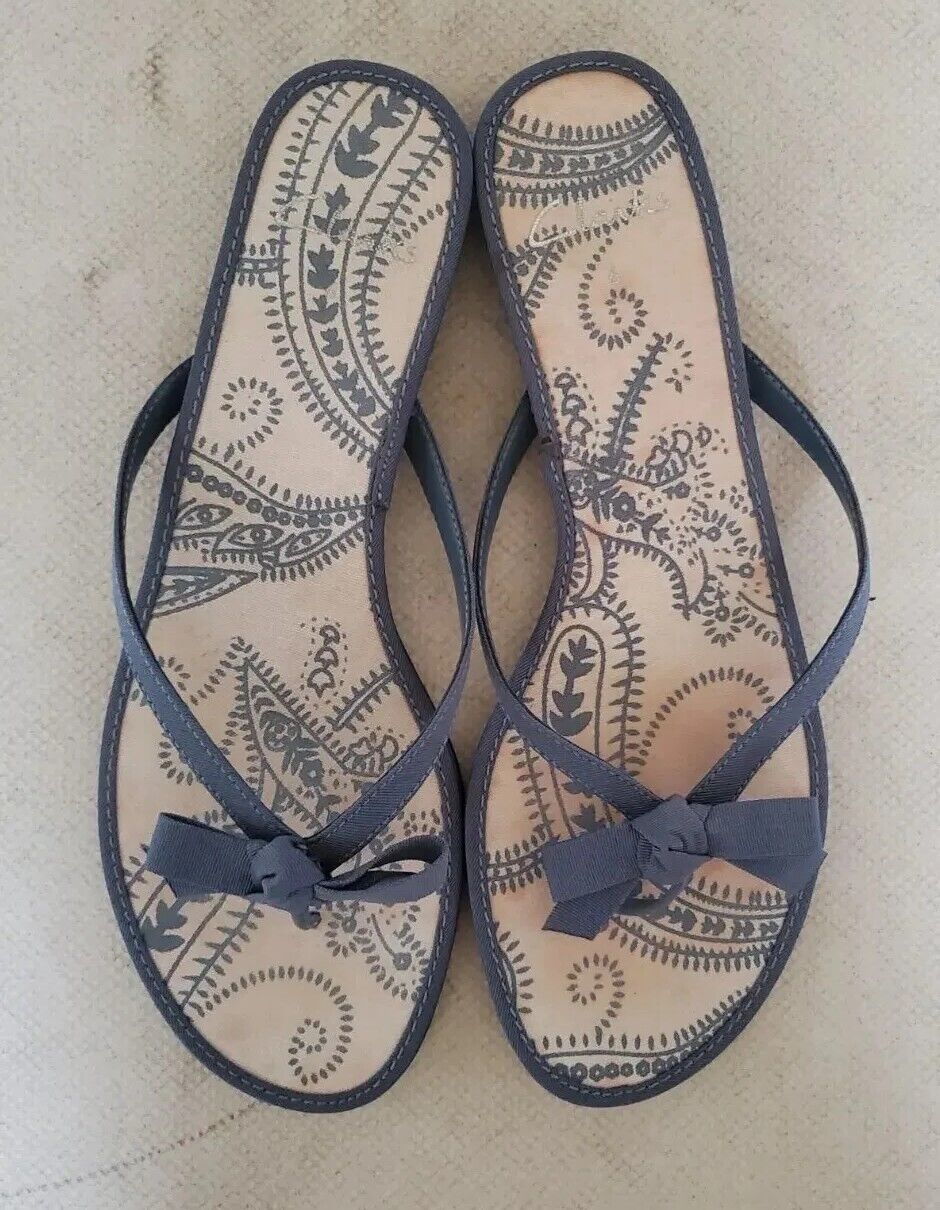 CLARKS Tralee Sandals Thong Flip Flops Womens UK 6 EU 39.5 Blue New In Box