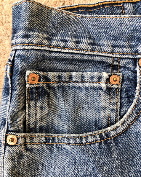 LEVIS 512 JEANS Mens W 34 L 34 Classic Fit Blue Denim No. 1225