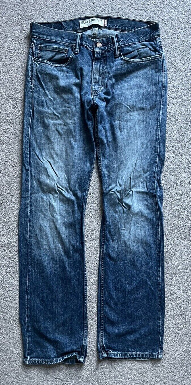 LEVIS 514 JEANS Mens W 32 L 32  vintage blue denim red tab regular fit A73