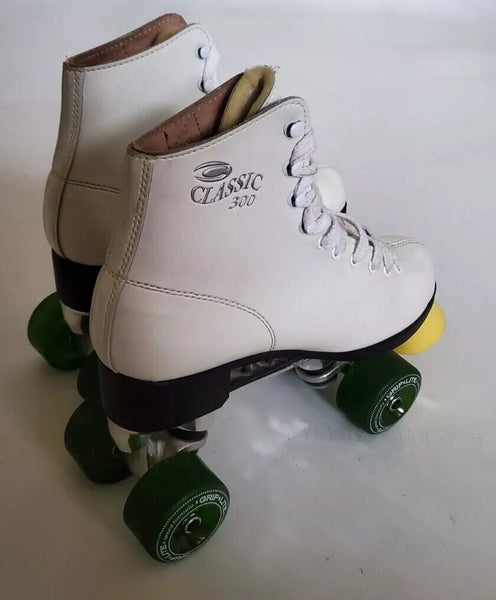 ROLLER DERBY Roller Skates Classic 300 White Leather Uk 6 Eu 40  - New Deadstock