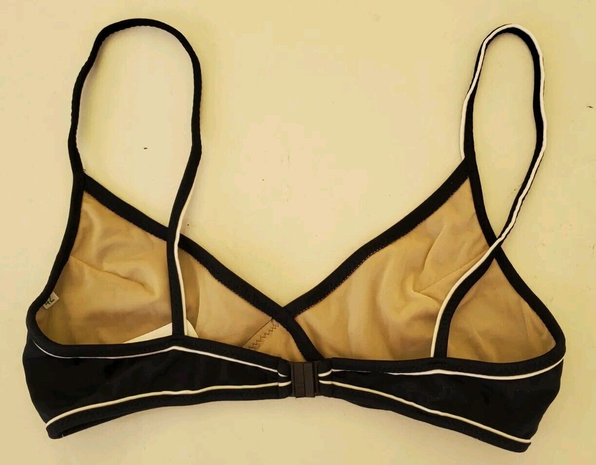 LACOSTE Bikini Swimsuit 2 Piece Size S Navy Blue Marino New With Pouch