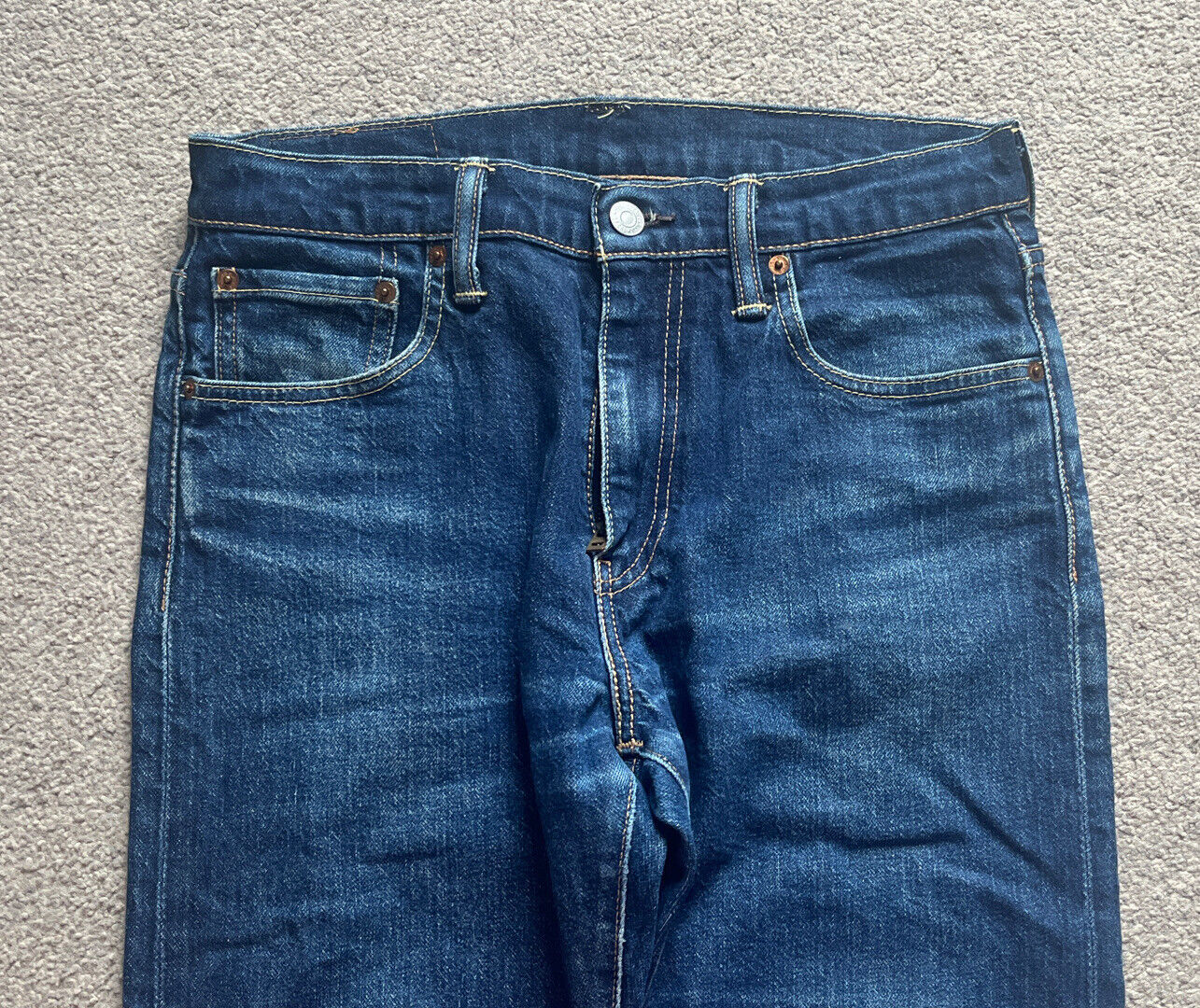 LEVIS 512 JEANS Mens W 30 L 32 vintage blue denim red tab slim fit A42