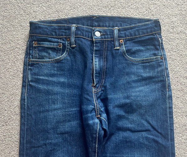 LEVIS 512 JEANS Mens W 30 L 32 vintage blue denim red tab slim fit A42