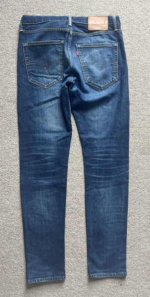 LEVIS 512 JEANS Mens W 30 L 32 vintage blue denim red tab slim fit A42