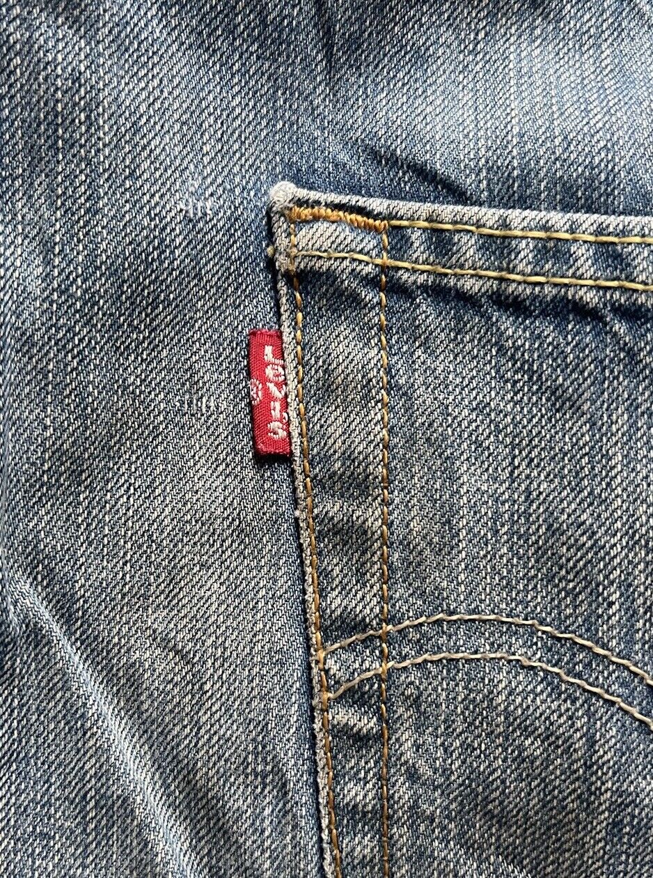 LEVIS 501  JEANS Mens W 36 L 34 vintage blue denim red tab regular fit A90