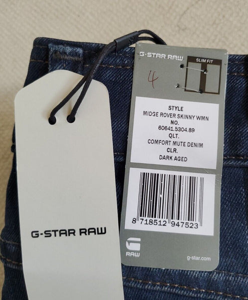 G-STAR RAW Jeans Midge Rover Skinny Womens 27 x 34  Slim Denim BNWT No 2