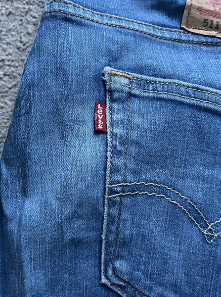 LEVIS 511  JEANS Mens W 34 L 34 vintage blue denim red tab regular fit A79