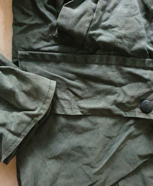 ROYAL PADDOCK Wax Jacket Coat Mens M Green Waxed Cotton Vintage Made In UK (72)