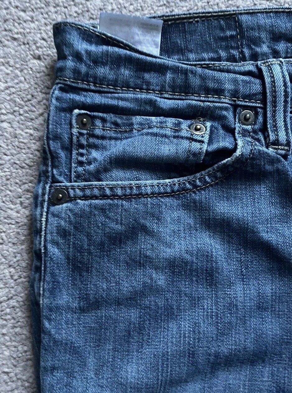LEVIS 511 JEANS Mens W 32 L 32 vintage blue denim red tab regular fit A76