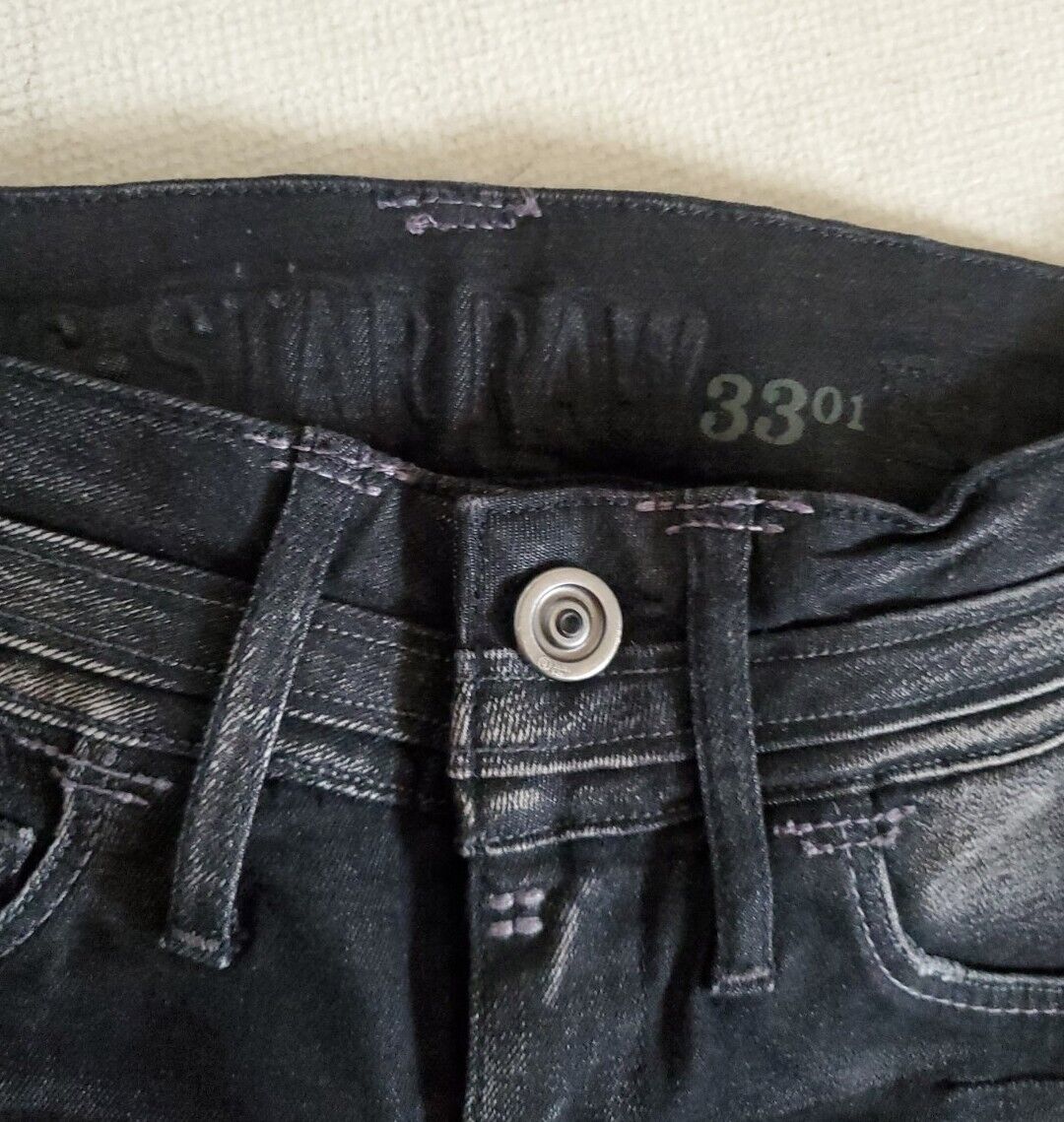 Womens G-STAR RAW Jeans Cooper Skinny 27 x 32 Black Stretch No 17