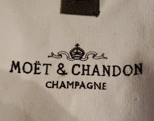 Vintage Moet Chandon Duffle Bag Xl Holdall Cream Canvas British Open 90's