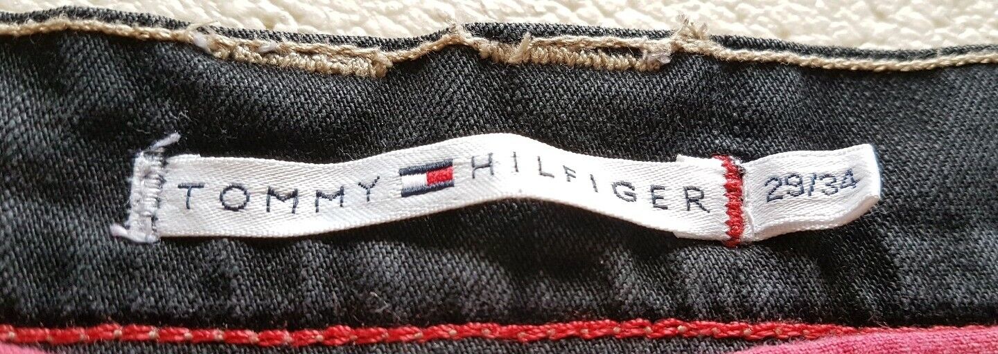 Womens TOMMY HILFIGER JEANS W 29 L 34 Slim Fit Black No. 59