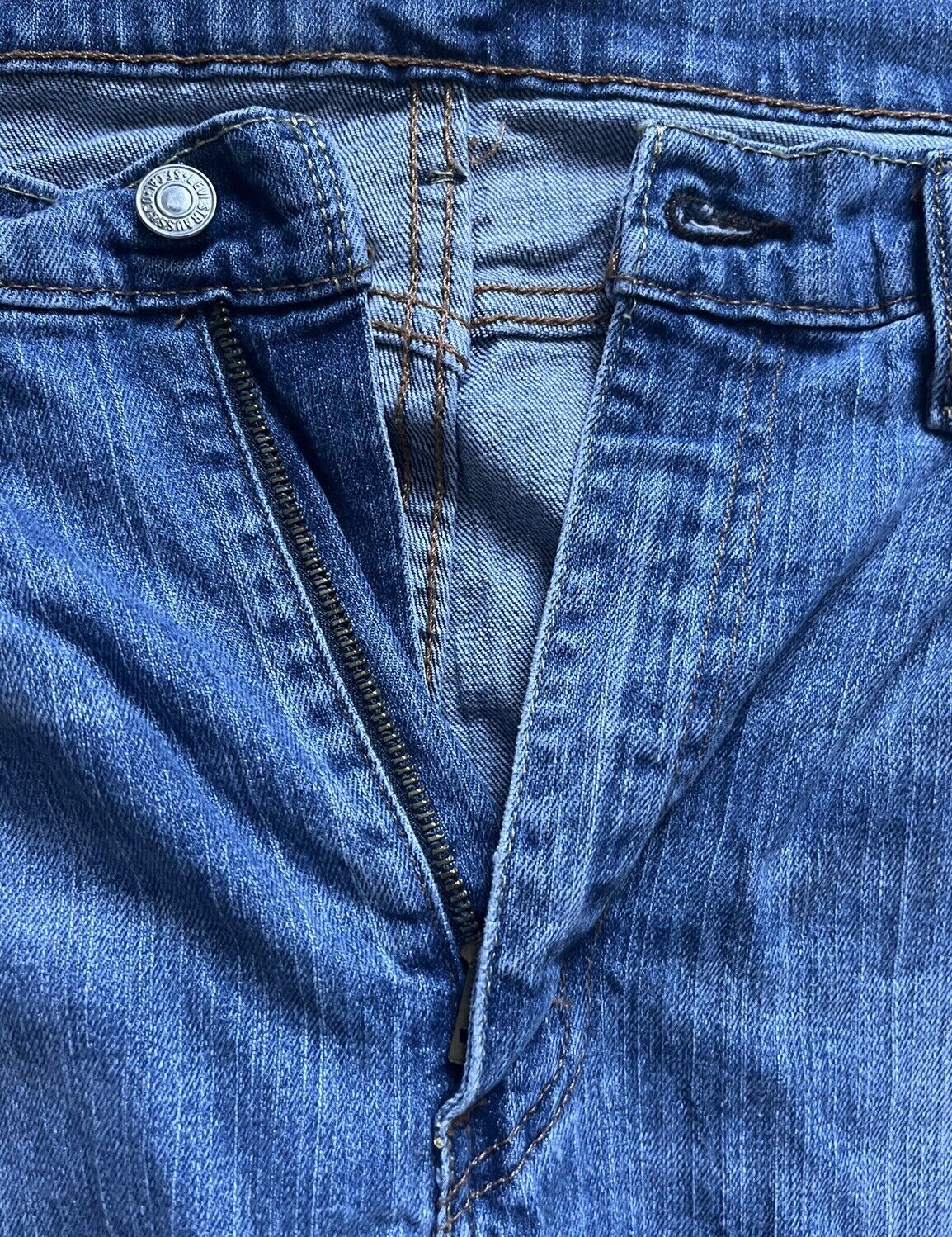 LEVIS 514 JEANS Mens W 36 L 30 vintage blue denim red tab regular fit A74