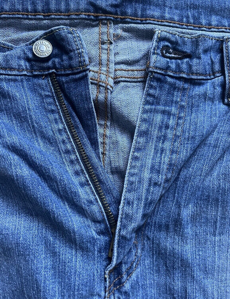 LEVIS 514 JEANS Mens W 36 L 30 vintage blue denim red tab regular fit A74