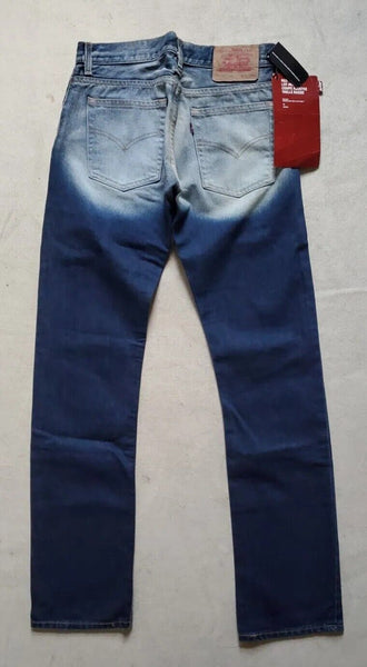 LEVIS 519 Jeans Mens W 30 L 34 Slim Fit Low Rise Blue Fade Denim New With Tags