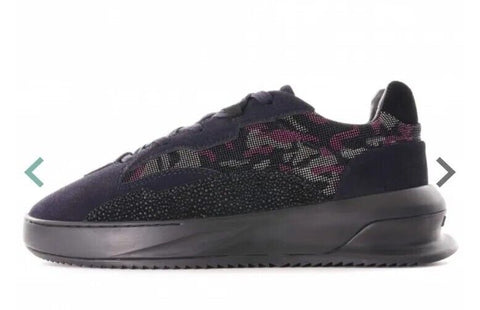 LAVAIR Maxxi Moonrock Trainers Mens UK 12 EU 46 Suede Navy and Claret Camo NEW