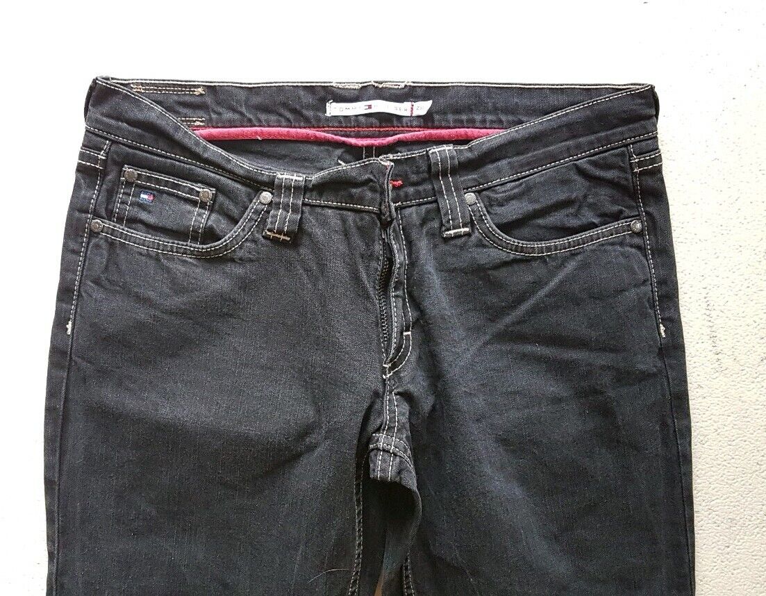 Womens TOMMY HILFIGER JEANS W 29 L 34 Slim Fit Black No. 59