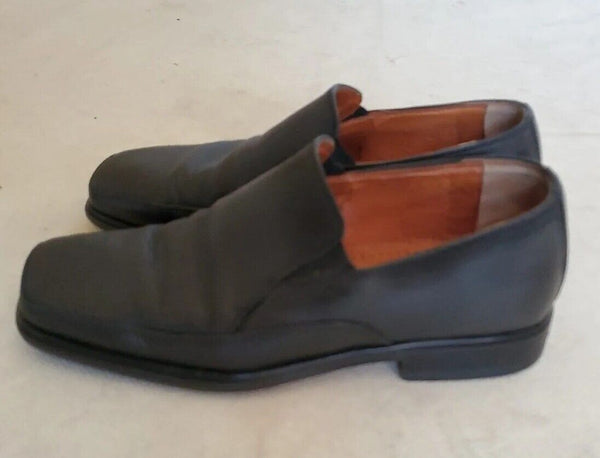 RUSSELL BROMLEY LOAFER SHOES Men UK 6 EU 40 Textured Black Leather Made In Italy