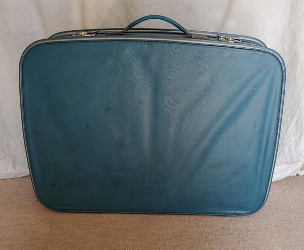 VINTAGE SUITCASE Antler Revelation Mid Sized Blue Original 1950's