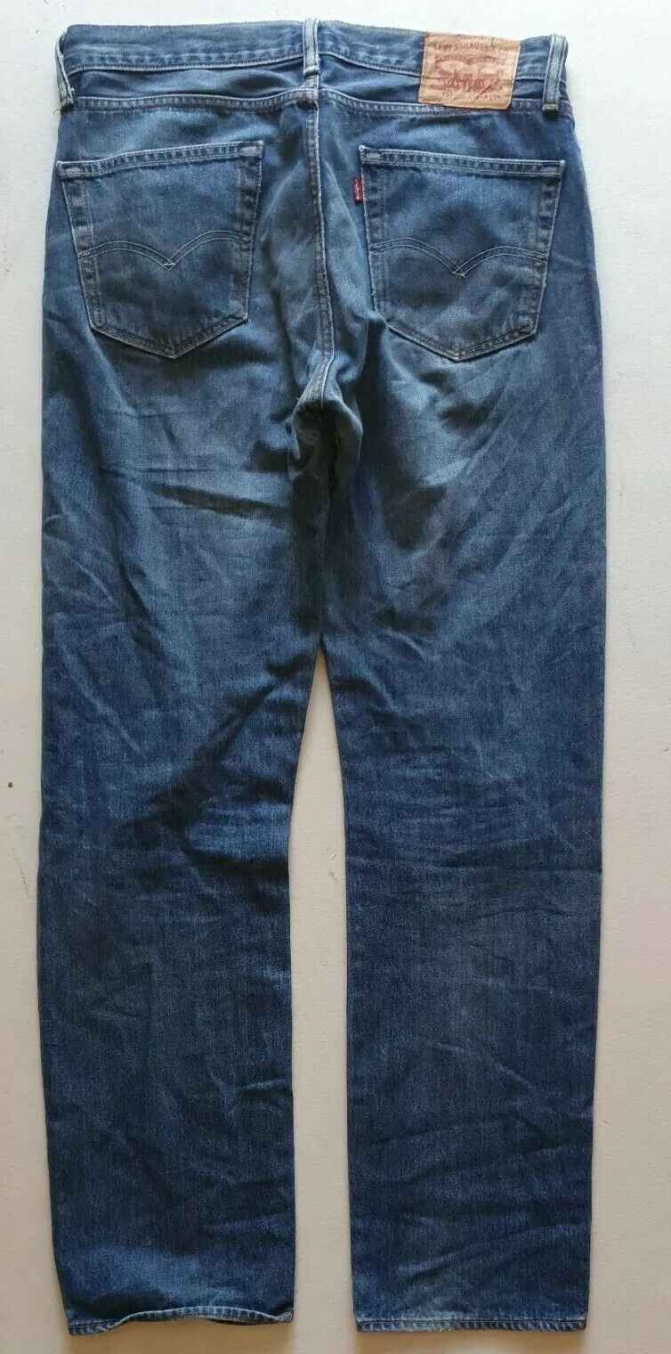 LEVIS 751 JEANS Mens W 34 L 34 Classic Fit Blue Denim Red Tab No 85