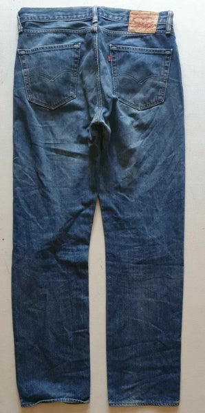 LEVIS 751 JEANS Mens W 34 L 34 Classic Fit Blue Denim Red Tab No 85