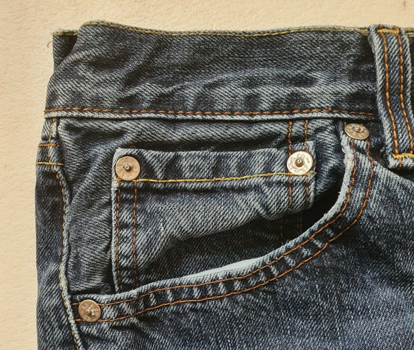 LEVIS 751 Jeans W 28 L 30 Vintage Regular Fit Blue Denim Red Tab (8)