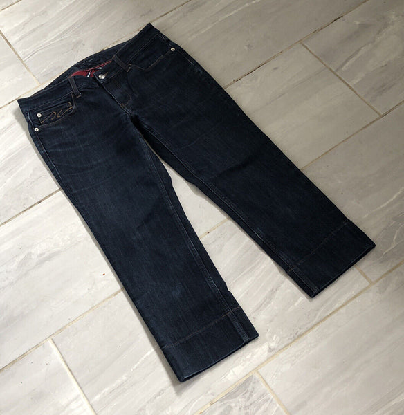 TOMMY HILFIGER JEANS Womens W 31 L 23 Cropped Blue Denim No. 138