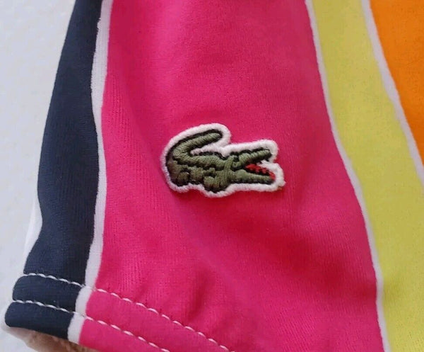 LACOSTE Swimsuit Swimming Costume 1 Piece Size M Striped New With Tags