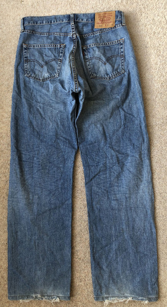 LEVIS 512 JEANS Mens W 34 L 34 Classic Fit Blue Denim No. 1225