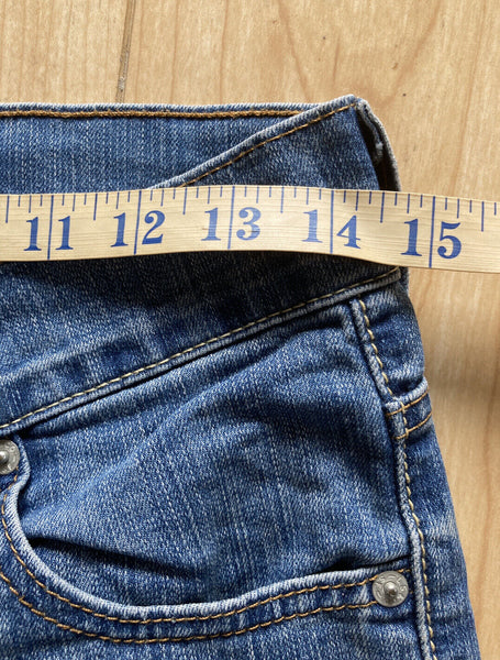 LEVIS Jeans Womens W 28 L 32 Slim Fit Blue Denim Red Tab No 186
