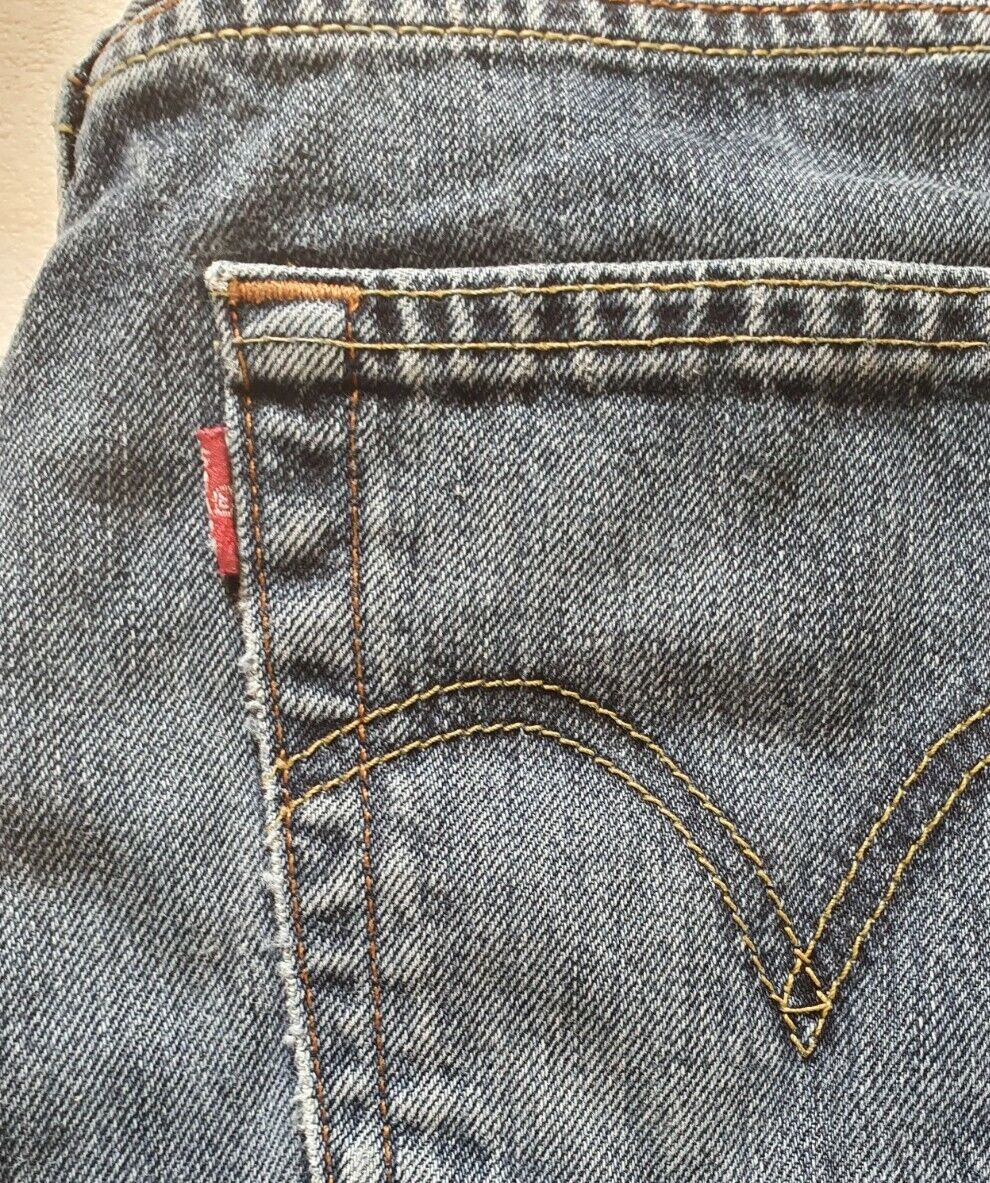 LEVIS 751 Jeans W 28 L 30 Vintage Regular Fit Blue Denim Red Tab (8)