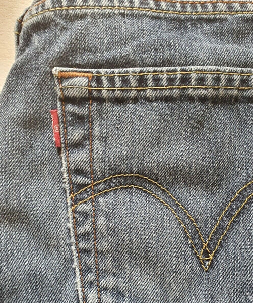 LEVIS 751 Jeans W 28 L 30 Vintage Regular Fit Blue Denim Red Tab (8)