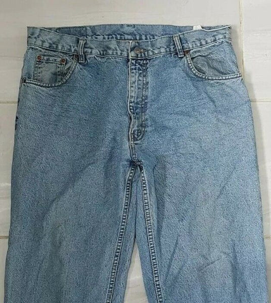 LEVIS 501 JEANS W 36 L 32 BLUE DENIM RED TAB CLASSIC FIT (916)
