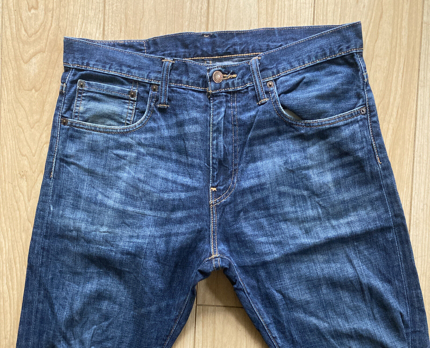LEVIS 520 Jeans Mens W 34 L 32 Vintage Blue Denim Red Tab Regular Fit No 132